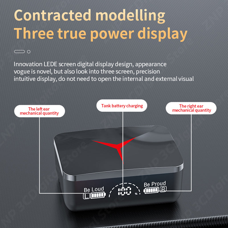 M90 Pro LED Display TWS Gaming Wireless  Earbuds